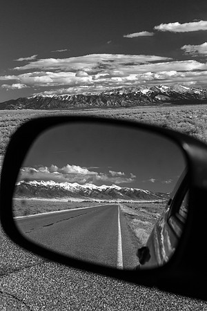 Sangre de Christo Peaks, Coming and Going, San Luis Valley (B&W)