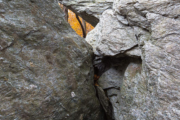 Granite Windowframe into Fall, Vermont