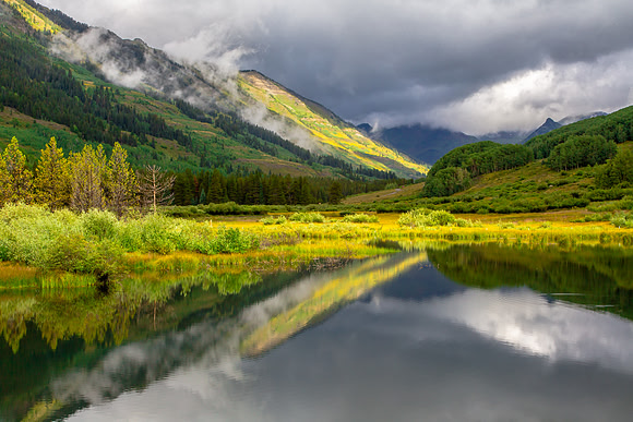 Slate River Valley Beaverpond Reflection; Gunnison National Forest