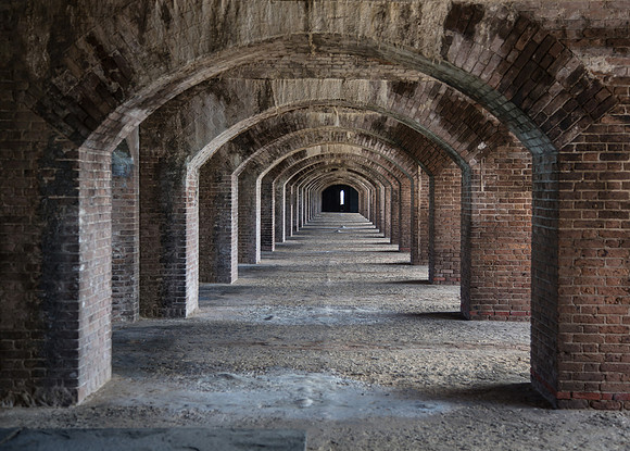 Infinity Hallway, Fort Jefferson, Dry Tortugas NP